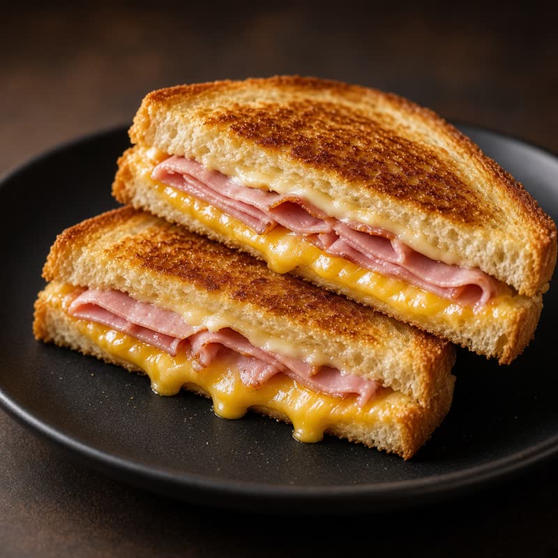 Ham and cheese toast